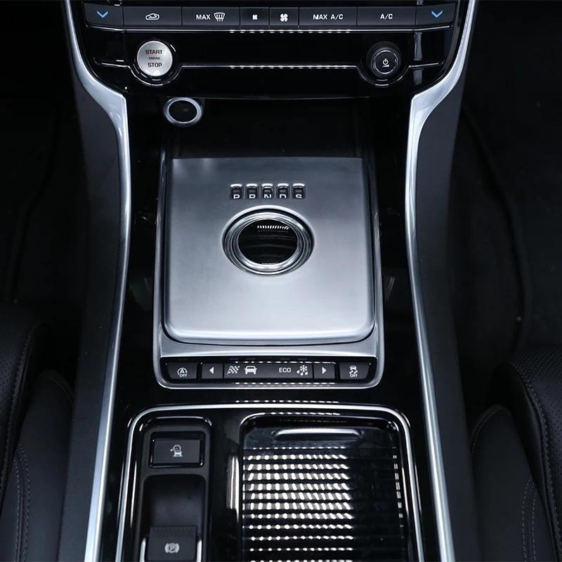 สําหรับ Jaguar XF XE XJL XJ F-PACE f pace X761 คอนโซลกลางเกียร์ Shift กรอบ Trim ABS จัดแต่งทรงผมรถอุ