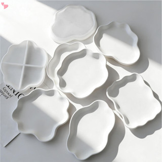 เมฆตารางดอกไม้รูปร่างถาดซิลิโคนแม่พิมพ์ถาดเก็บภาชนะแม่พิมพ์ส…