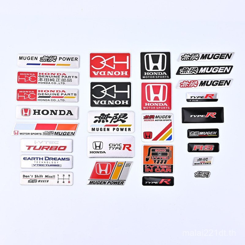 เหมาะสําหรับ Honda Civic CRV ไม่จํากัด MUGEN สติกเกอร์รถ TYPER FK8 FL5 ภายในการปรับเปลี่ยนสติกเกอร์ 