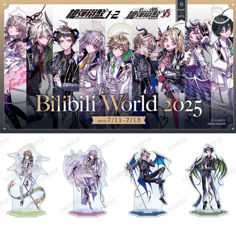Danganronpa แผ่นตกแต่งโต๊ะ Bilibili World 2025 Standee Kokichi Oma คอลเลกชันเครื่องประดับ Accesorios Saihara Shuichi อะคริลิคตุ๊กตา