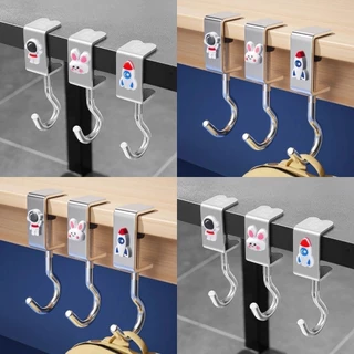 ตะขอแขวนขอบโต๊ะ อเนกประสงค์ หมุนปรับได้ ตะขอตั้งโต๊ะโลหะ Metal hook แบริ่งที่แข็งแกร่ง สี่ตัวเลือก