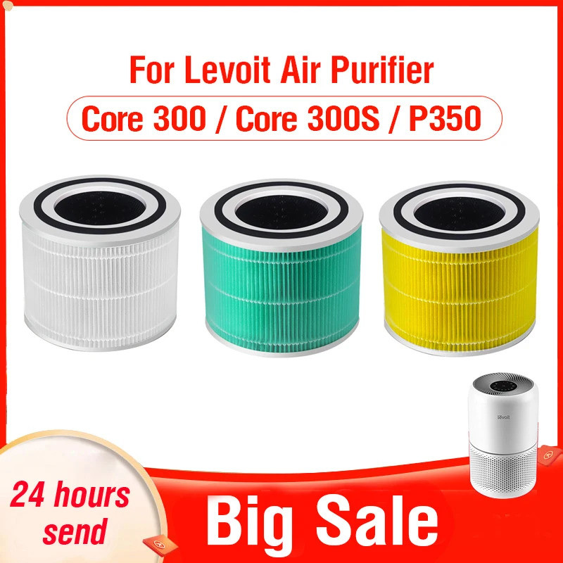 สําหรับ Levoit Hepa Filter Core 300S สําหรับ Levoit เครื่องฟอกอากาศ Core 300 ตัวกรองคาร์บอนที่เปิดใช