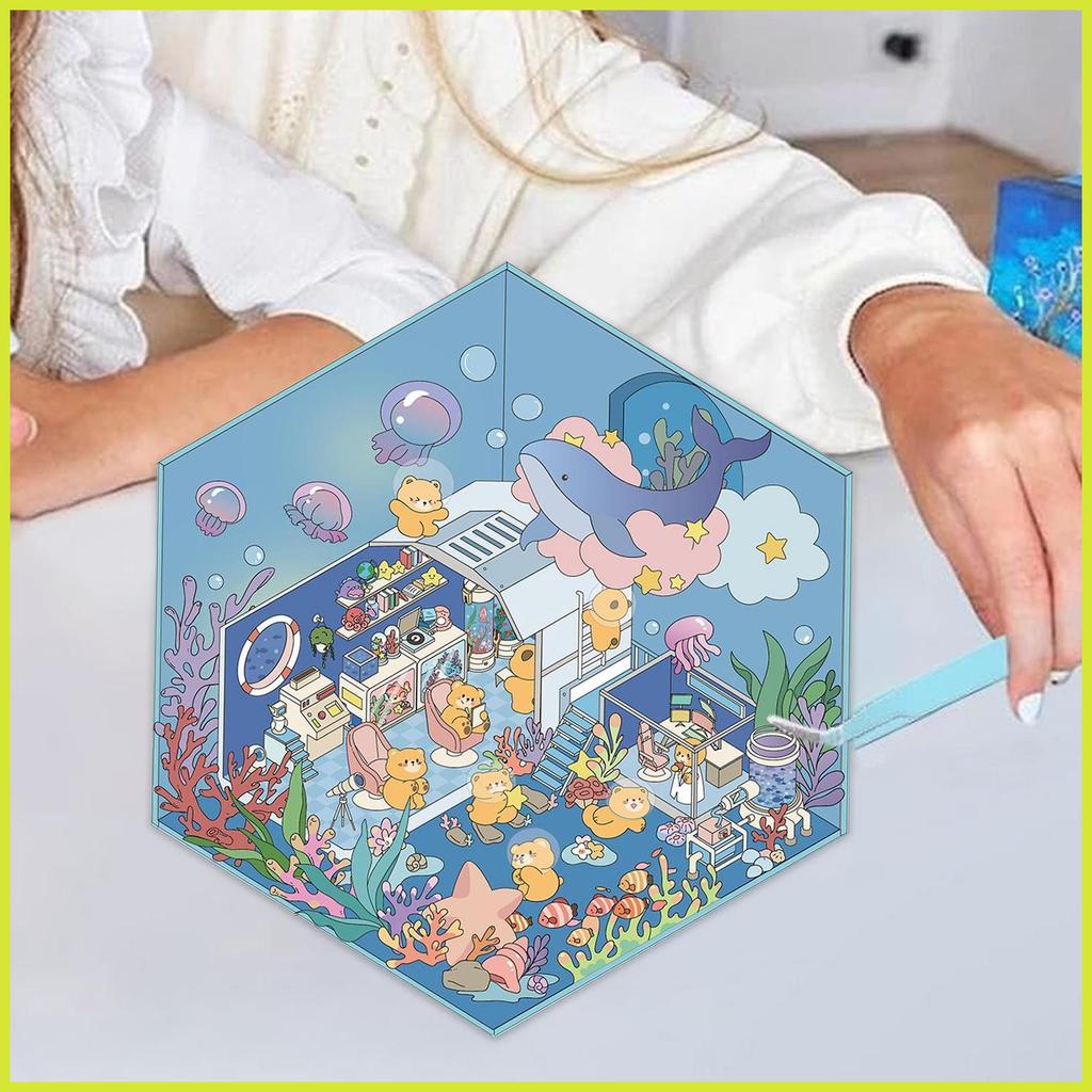 3D ภูมิทัศน์สติกเกอร์ 3D Make Your Own Room สติกเกอร์สร้างสรรค์การ์ตูนสัตว์ Decals Make Your Own Roo