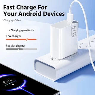 67W MAX Fast Charger Xiaomi 6A MAX USB ถึง Type-C ข้อมูลสําหรับ Xiaomi 14 13 12 11T/11T Pro/Poco X3/F3 F4 F5