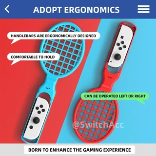 Nintendo Switch Tennis ไม้แบดมินตันด้ามจับ 2 สําหรับ Switch 2 / 1 / OLEDswitch กีฬาอุปกรณ์เสริมเกม somatosensory
