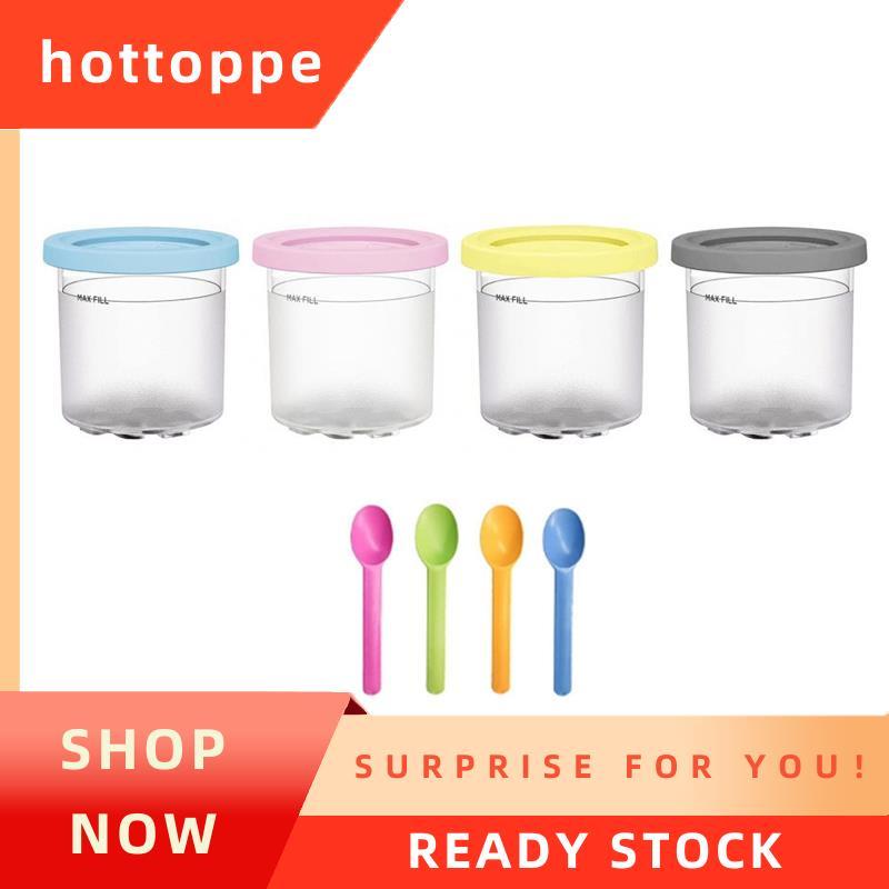hottoppe4Pack สําหรับ XSKPLID2CD,เข้ากันได้กับ NC299AMZ และ NC300S Series ครีมไอศกรีม Makers1 Pint