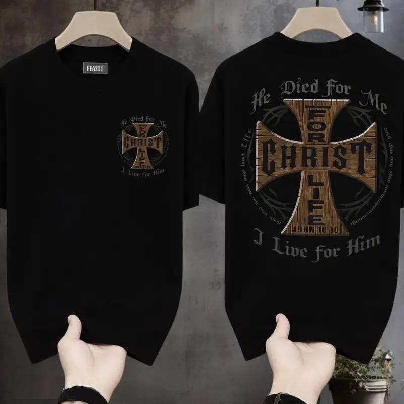 【COD】เสื้อยืดผ้าฝ้ายพิมพ์ลายหลวมใหม่ สวมใส่สบาย เล่นกีฬาแบบลำลอง ยูนิเซ็กซ์