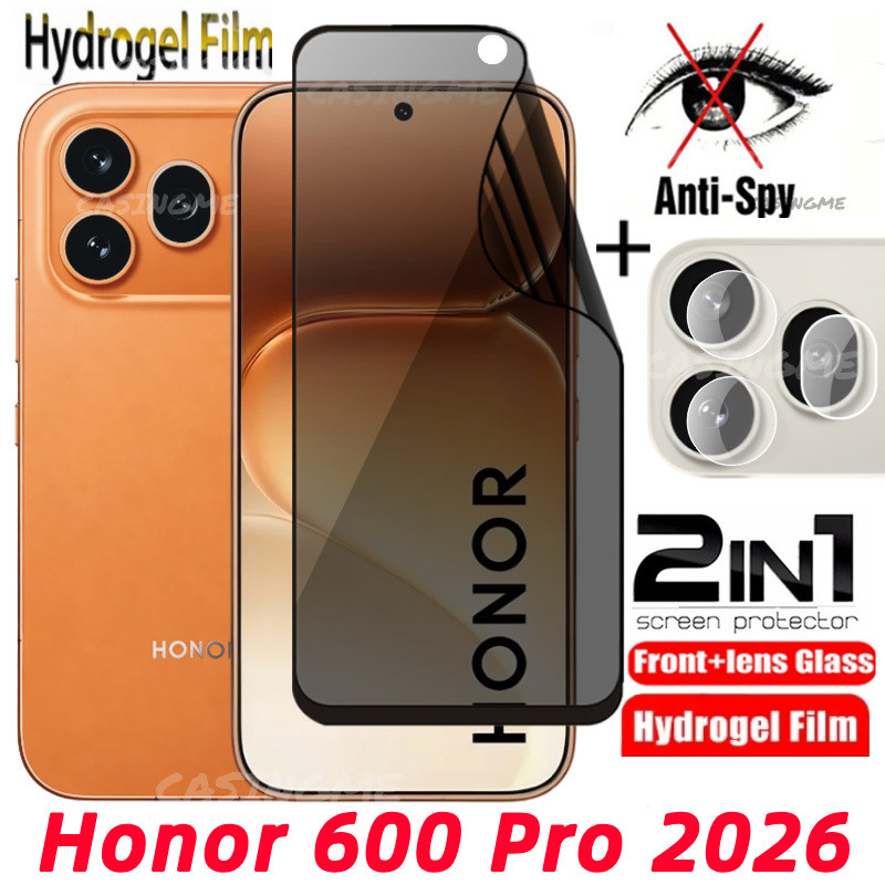 Honor 600Pro Honor600 Soft Privacy Hydrogel Film Anti-Spy Full Cover Screen Protector Anti Peek Priv