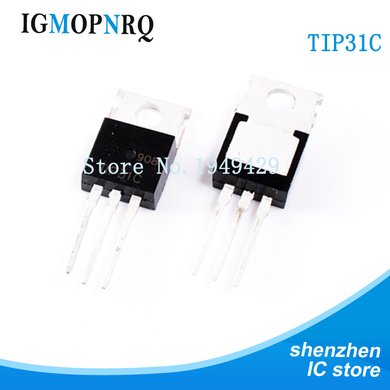 10 ชิ้น/ล็อต TIP31C TIP31 TO-220 Bipolar ทรานซิสเตอร์ Bipolar (BJT) NPN Epitaxial Silpolar