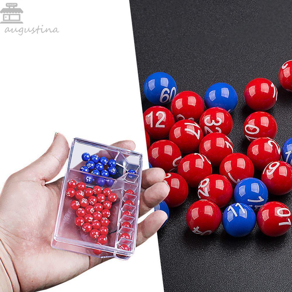 AUGUSTINA Lucky Lottery ของเล่น 5+2 6+1 เกมปาร์ตี้แบบพกพาความบันเทิงอ่านง่ายตัวเลขความบันเทิง Shake 