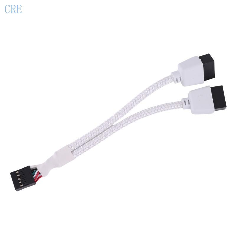 CRE USB 9Pin Faster Stable USB Data Transfer Cable Shielded USB 2 0 9 Pin Splitter