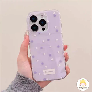 สำหรับ OPPO Reno 13F 12F 14 14F 13F 5z 6 6z 13 11 8T 15F 5 5F 10 12 15 Pro คลื่นจุดฤดูใบไม้ผลิในสีทึบเรียบง่าย