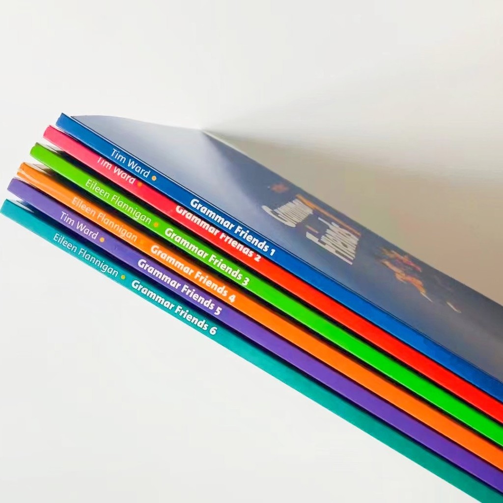 เรียนรู้เพื่อน Grammar Expansion Childrens Grammar Full Set friends Text 1-6grammar Volume