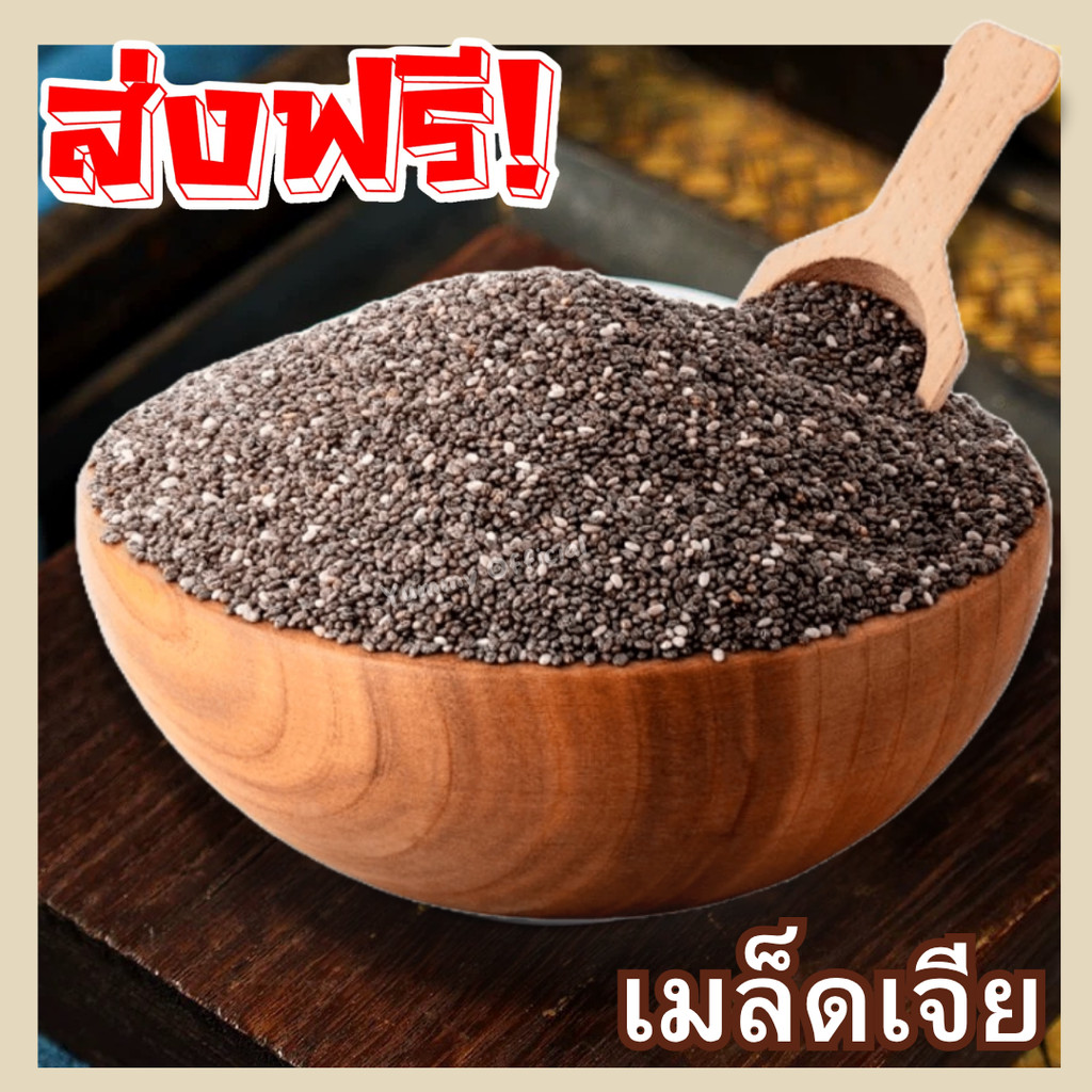 M  ส่งฟรี นาทีทอง  เมล็ดเจีย Organic เจีย chia seed เมล็ดเจีย เจีย เมล็ดเชีย ธัญพืช มล็ดเจีย เมล็ดเชีย เม็ดเจีย เม็ดเชีย