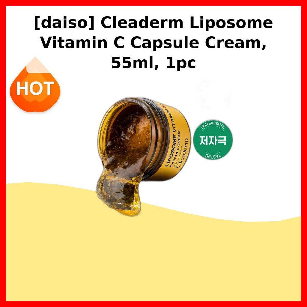 [daiso] Cleaderm Liposome Vitamin C Capsule Cream, 55ml, 1pc / Korean Capsule Cream / Vitamin C Boos