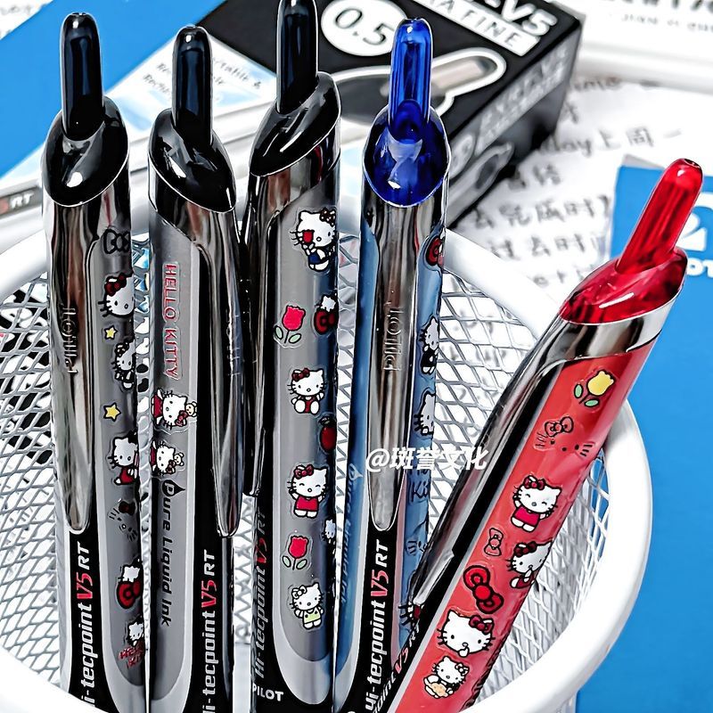 Japan Japan Japan Pilot Pilot V5RT Pilot Hello Kitty Limited Syringe Gel Brush Questions Exam Dedica
