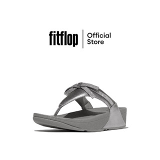 FITFLOP LULU GLITZ-BOW LEATHER T/P รองเท้าแตะแบบหูหนีบผู้หญิ…