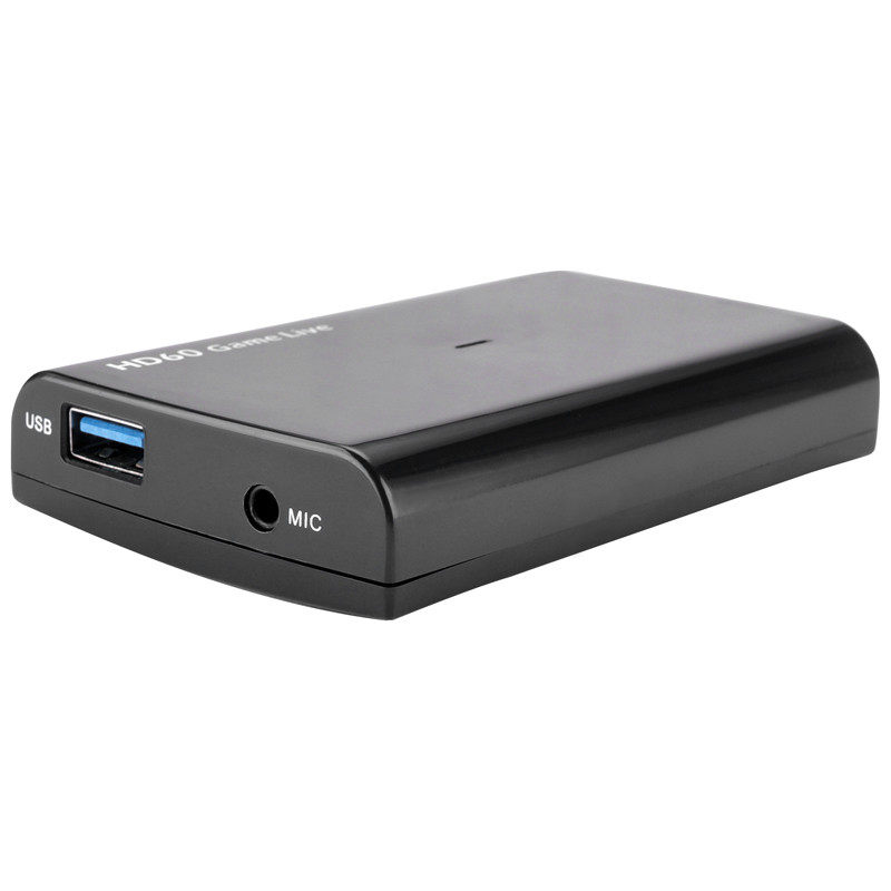 USB 3.0 การ์ดจับภาพวิดีโอ HDMI กล่องบันทึกเกม 1080P พร้อมไมโครโฟนสําหรับกล้อง PC Xbox Live Steraming