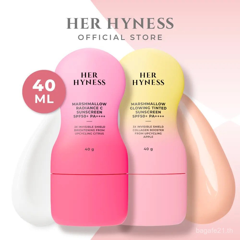 ใหม่! HER HYNESS MARSHMALLOW SUNSCREEN SPF50+ PA++++ 40G [เลือกสูตร] JNBQ