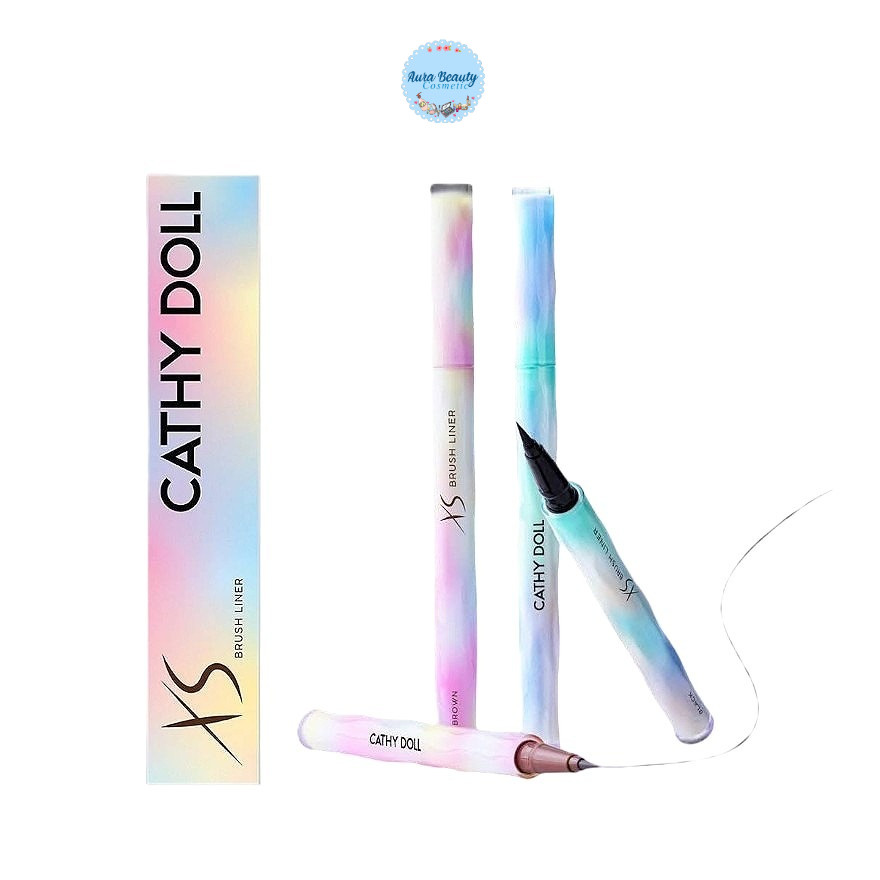 Cathy Doll XS Brush Liner อายไลเนอร์ เส้นเล็กพิเศษ ไมโครสลิม 0.1 มม.