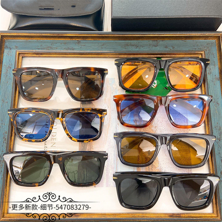 N6AZ D**R Square frame sunglasses for women Trendy Men's Fashionable Acetate Sunglasses DB7066