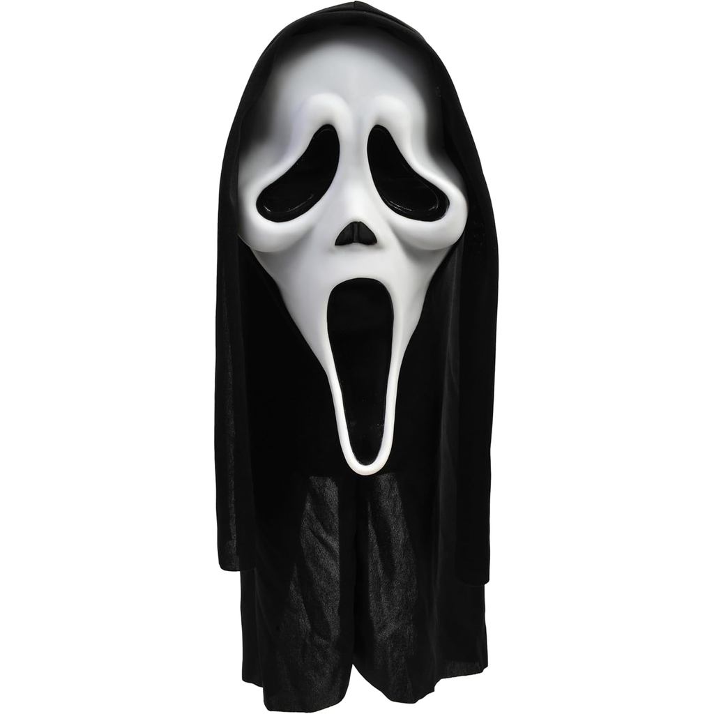 Adult Scream Mask | Classic Ghost Face Slasher, Horror Movie Killer Costume Accessory