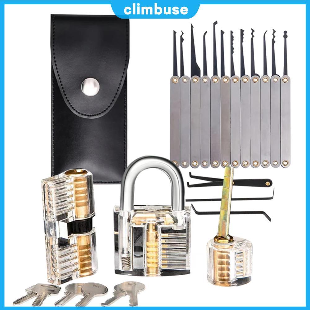 ⚡24ชม.⚡ ปลดล็อคล็อค Practice Lock Pick Key Extractor Padlock Lockpick ชุดเครื่องมือ
