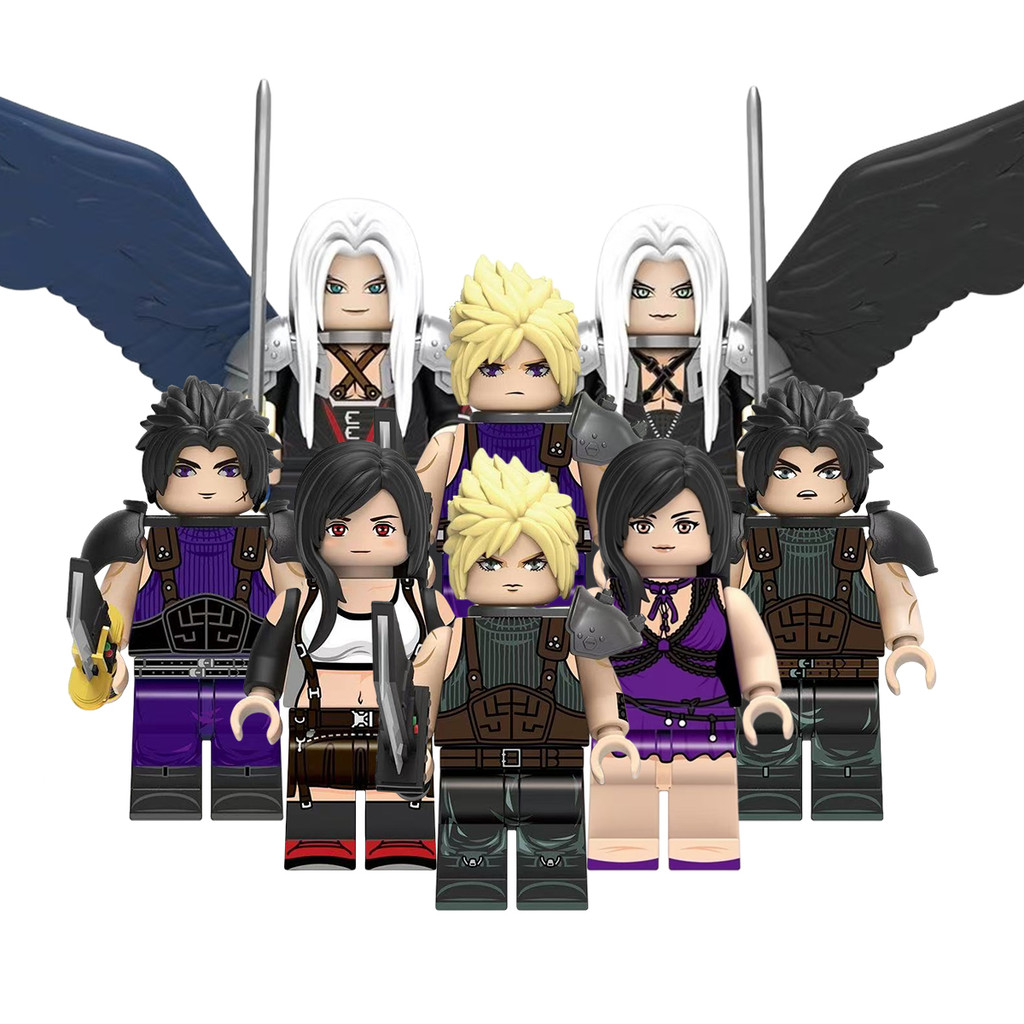 Final Fantasy VII Action Figure Cloud Strife Sephiroth Zack Fair Tifa Lockhart ของเล่นคอลเลกชันบล็อก