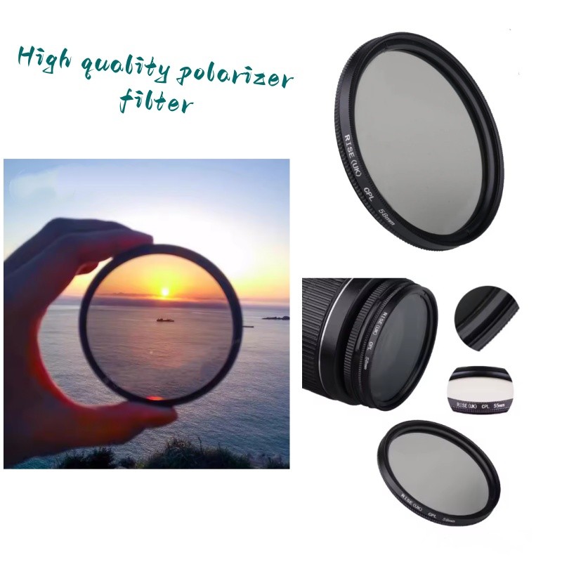 Circular Polarizing CPL Filter 37 39 40.5 43 46 49 52 55 58 62 67 72 77 มม.สําหรับ Nikon Canon Sony Fujifim Olympus เลนส์กล้อง