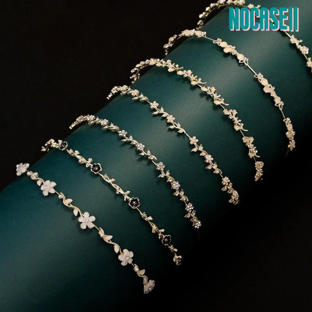 ที่คาดผมดอกไม้นางฟ้า RhineStone มุกหรูหรา สไตล์เกาหลีสำหรับเจ้าสาวและงานเลี้ยง