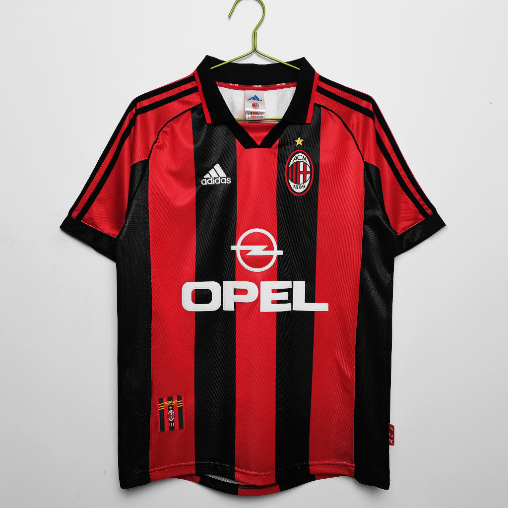 #AM 98-99 Home Retro Soccer Jersey Football #SHEVCHENKO #MALDINI
