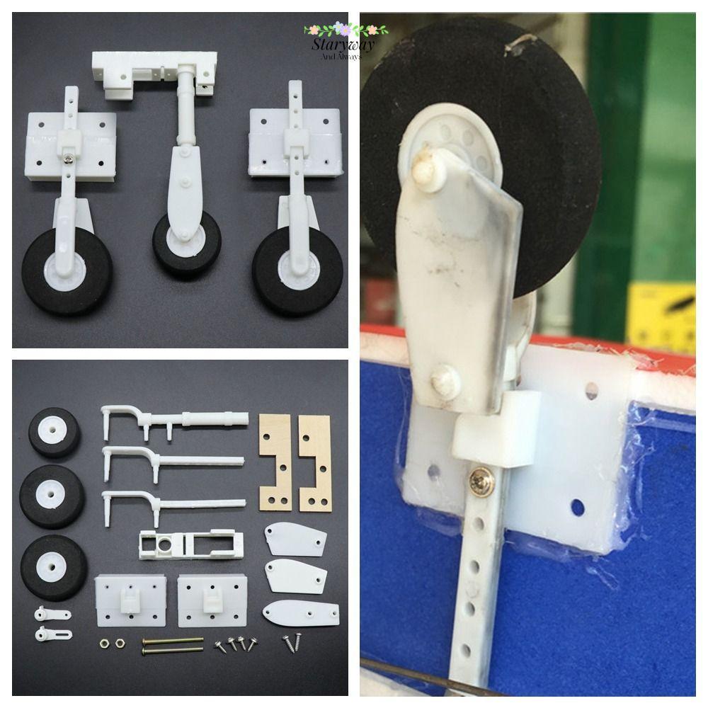 STARYSWAY SU27 ชุดประกอบ, DIY KT Board RC Plane Landing Gear, ของเล่นอุปกรณ์เสริมพวงมาลัยปีกคงที่เคร