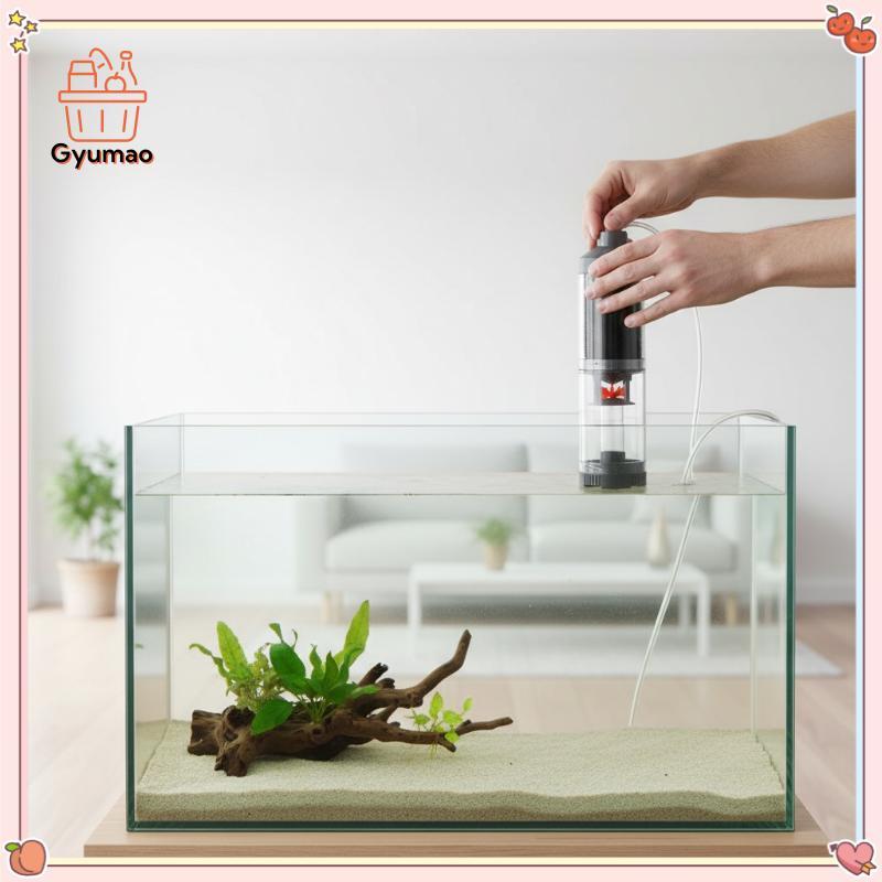 [Gyu] Aquarium Fish Excrement Collector ห้องน้ําทําความสะอาดตัวกรองอัตโนมัติสําหรับถังปลา Bio-Sponge