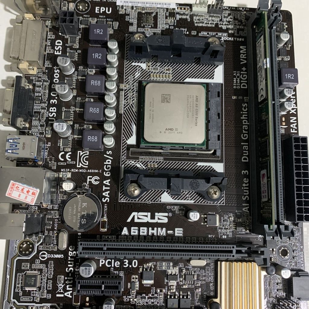 คอมพิวเตอร์ตั้งโต๊ะ A68เมนบอร์ด/เอซุส/กิกะไบต์/CPU/A8-5500แพ็คเกจควอดคอร์พร้อมหน่วยความจำ