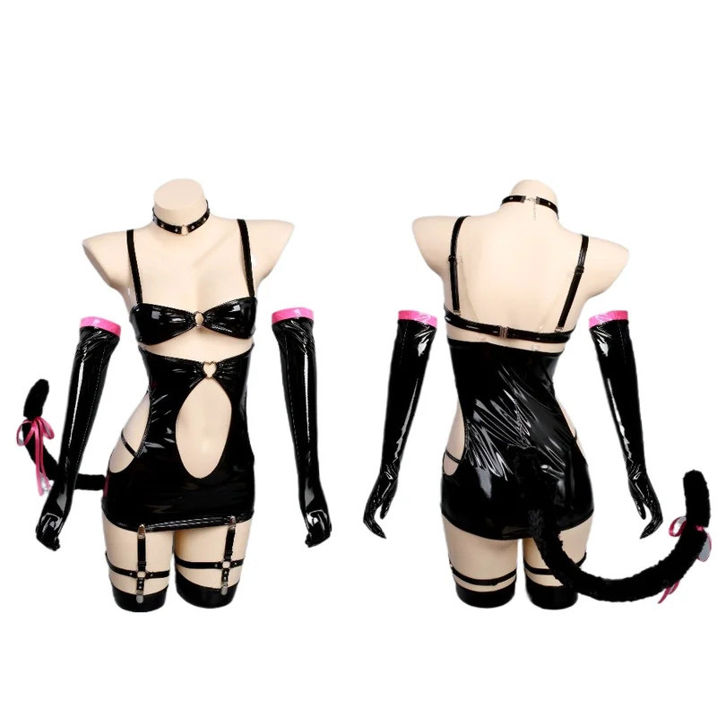 Mn Game Cosplay Brown Dust 2 Helena Cosplay Costume Full Set - B for Stage Performance Helena Cat Co