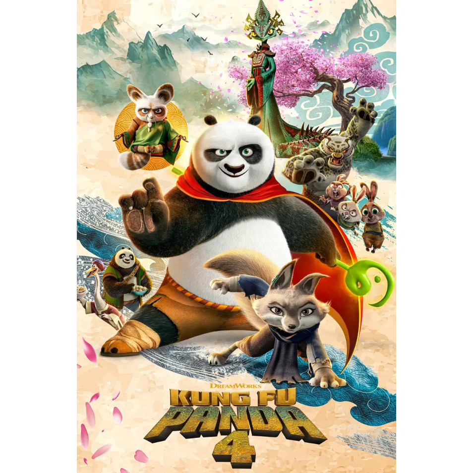 [ภาษาอังกฤษ] ภาพยนตร์ Blu-ray HD 4K UHD 1080P Kung Fu Panda 4