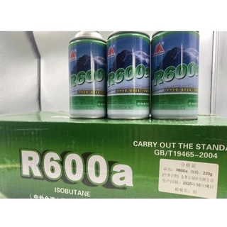 น้ำยาแอร์ R600a แบบกระป๋อง 220g กรัม น้ำยาตู้เย็น น้ำยาแอร์ Rivet