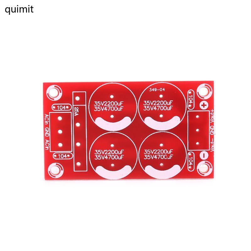QUIM Rectifier Filter Power Supply Board บวกลบแรงดันไฟฟ้า Dual Power PCB B