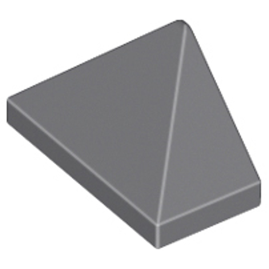 Brick2cube Part - Slope 45 2 x 1 Triple with Bottom Stud Holder - 15571