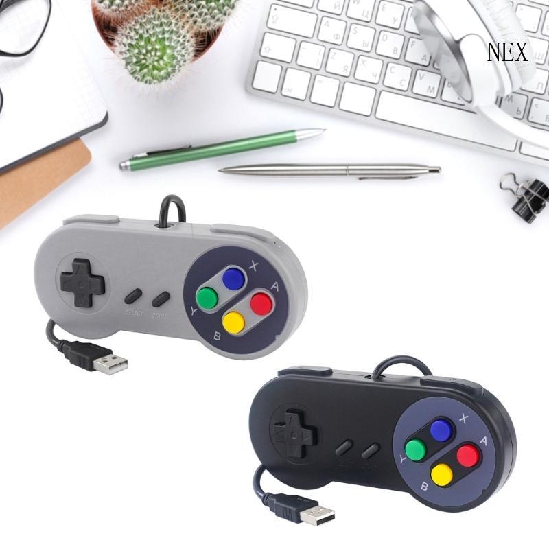 NEX Controller สําหรับ PC คอมพิวเตอร์แล็ปท็อป Retro USB Controller Fit สําหรับ SNES Emulators Retro 