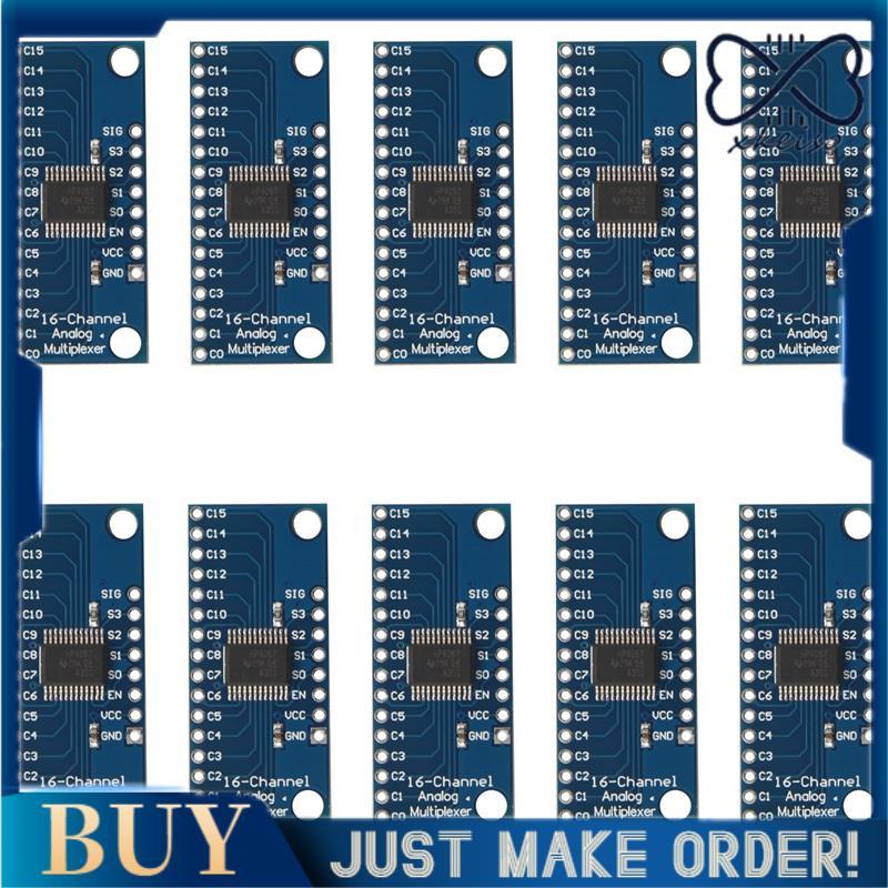 10 ชิ้น 16CH Analogue Multixer โมดูล 74HC4067 CD74HC4067 ที่แม่นยําโมดูลดิจิตอล Multiplexer MUX Brea