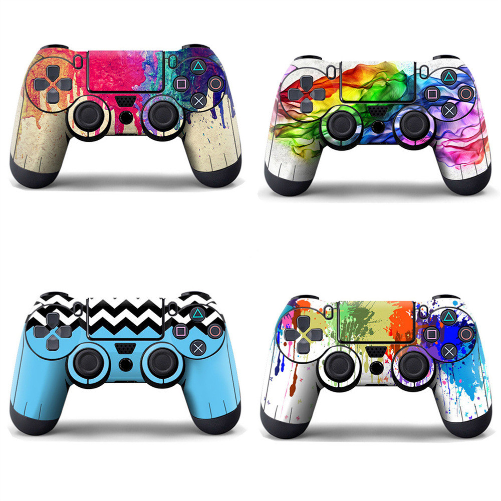 Spot Goods#New PS4Handle sticker PS4 Slim Handle protective film PRO Handle with skull marble patter