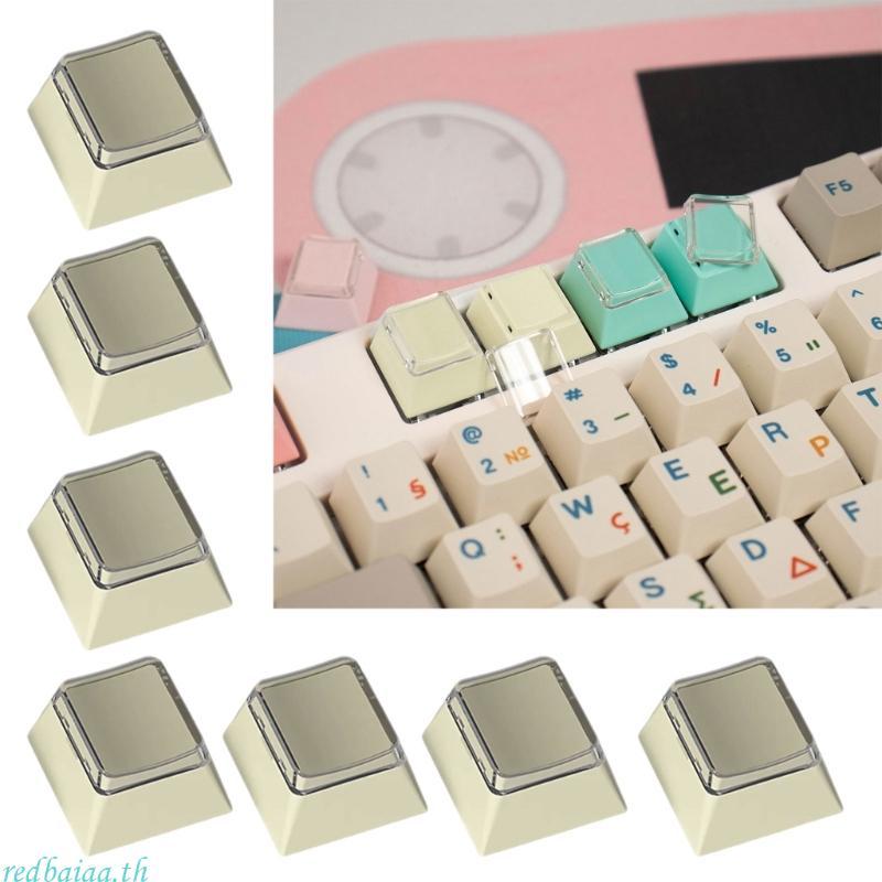 Redbaiaa 8 ชิ้น PBT Blank Keycap ชุดสําหรับคีย์บอร์ดเชิงกล Keycaps Durability PBT + PC