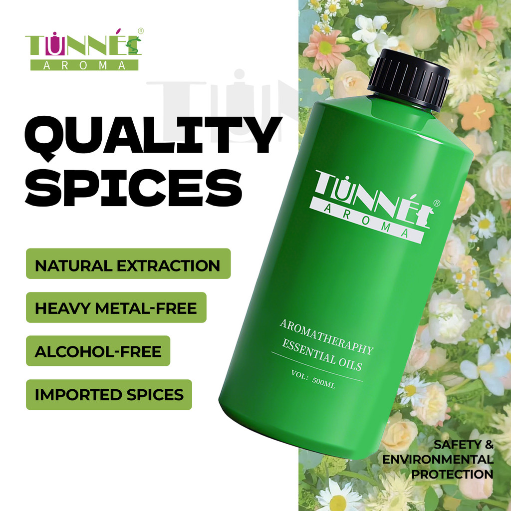 AROMA TUNNEL 100ML/500ML ผลไม้ดอกไม้ Series น้ํามันหอมระเหยบริสุทธิ์ 100% สารสกัดจากพืชธรรมชาติเครื่องอโรมาน้ํามันหอม