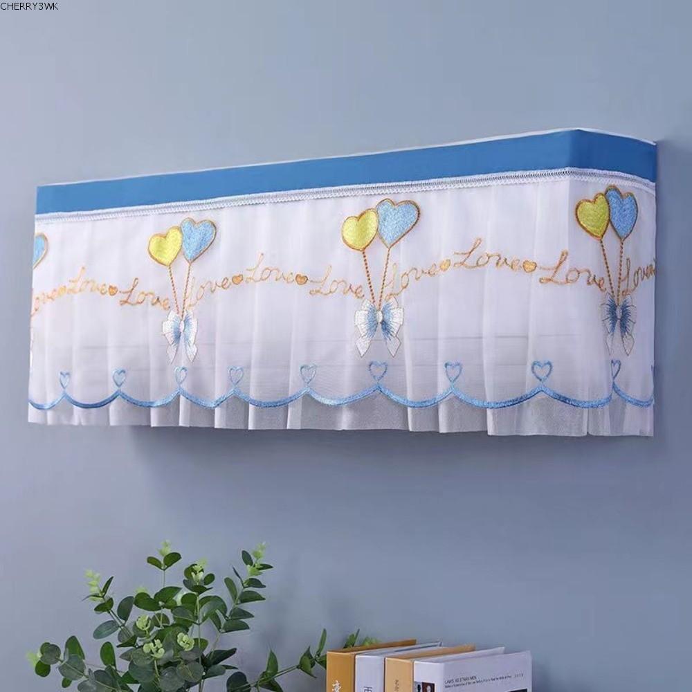 19VJKEPSHOP ฝาครอบกันฝุ่นเครื่องปรับอากาศ, ผ้าคลุม เครื่องปรับอากาศ ติดผนังแบบพกพา, ม่านกันลมน้ําหนักเบาล้างทําความสะอาดได้สะดวกในครัวเรือน