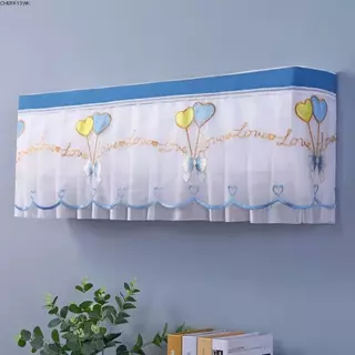 19VJKEPSHOP ฝาครอบกันฝุ่นเครื่องปรับอากาศ, ผ้าคลุม เครื่องปรับอากาศ ติดผนังแบบพกพา, ม่านกันลมน้ําหนักเบาล้างทําความสะอาดได้สะดวกในครัวเรือน