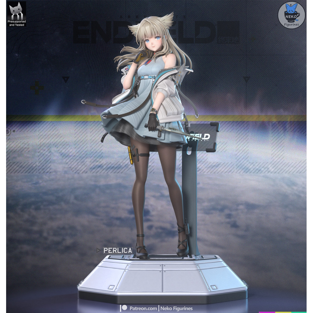 โมเดล พิมพ์ 3D โมเดล Perlica จาก Arknights: Endfield วัสดุไฟล์ STL สำหรับพิมพ์ 3D ไม่ใช่โมเดล