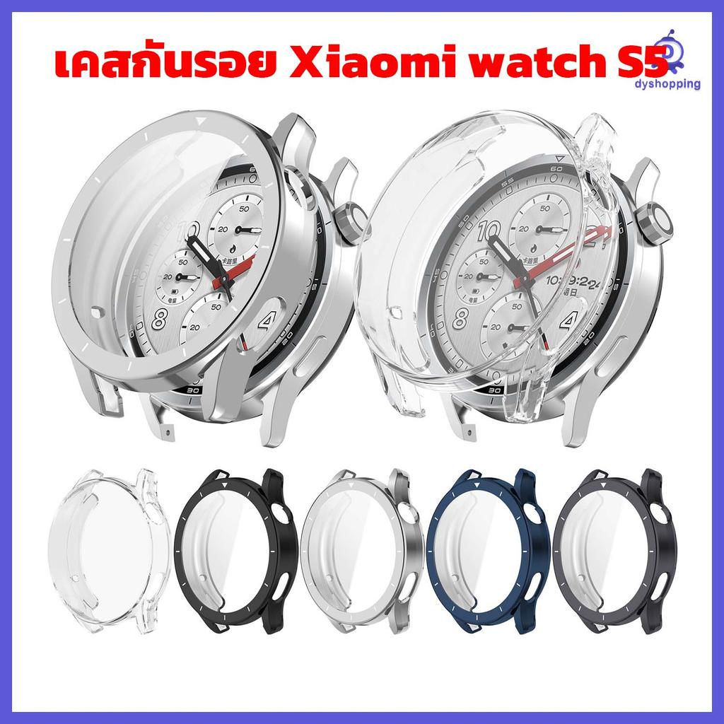 เคสกันรอย Mi Watch S5 แบบนิ่ม  กดเล่นได้ปกติ TPU Xiaomi Watch S5 แบบเต็มรูปแบบ เคสใส่นาฬิกา