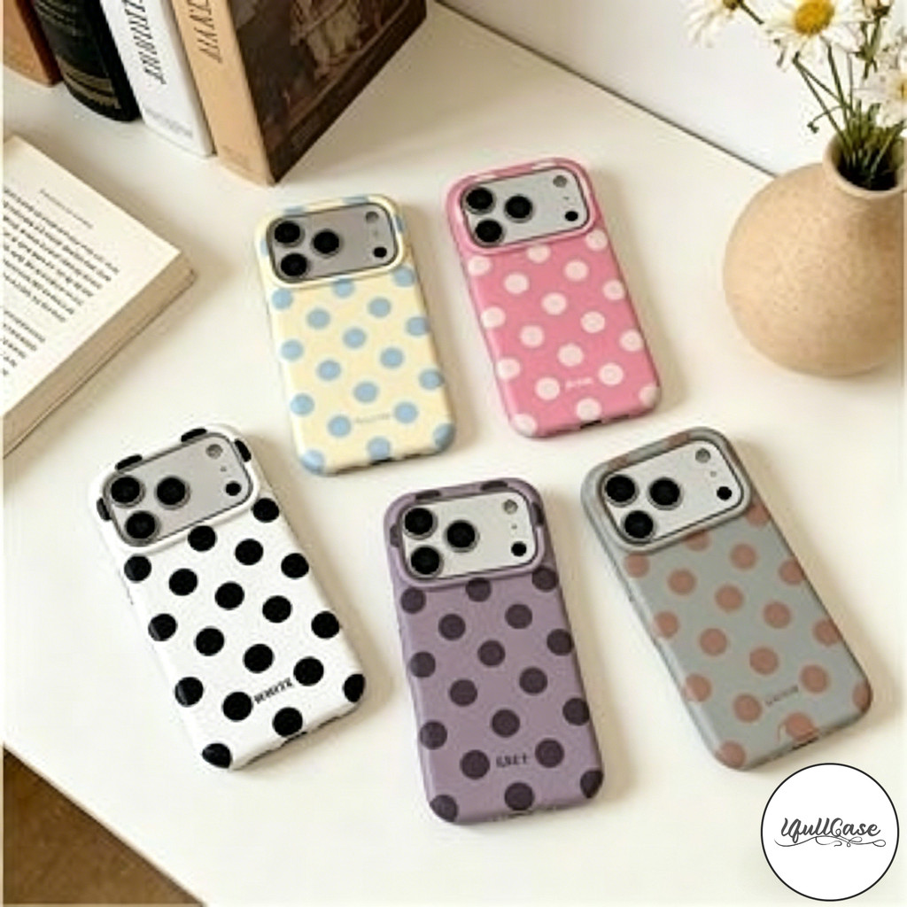 สำหรับ IPhone 17 14 12 16 15 Air 13 Pro Max 15 14 Pro 15 16 14 Plus เคส IMD ลายจุด มินิมอล อ่อนโยน สไตล์ฮิต พร้อมส่ง