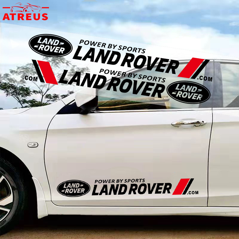 2 ชิ้น Land Rover สติ๊กเกอร์ ติดรถยนต์ สติกเกอร์กันรอยขีดข่วน สําหรับตกแต่งประตูรถยนต์ ติดด้านข้างปร